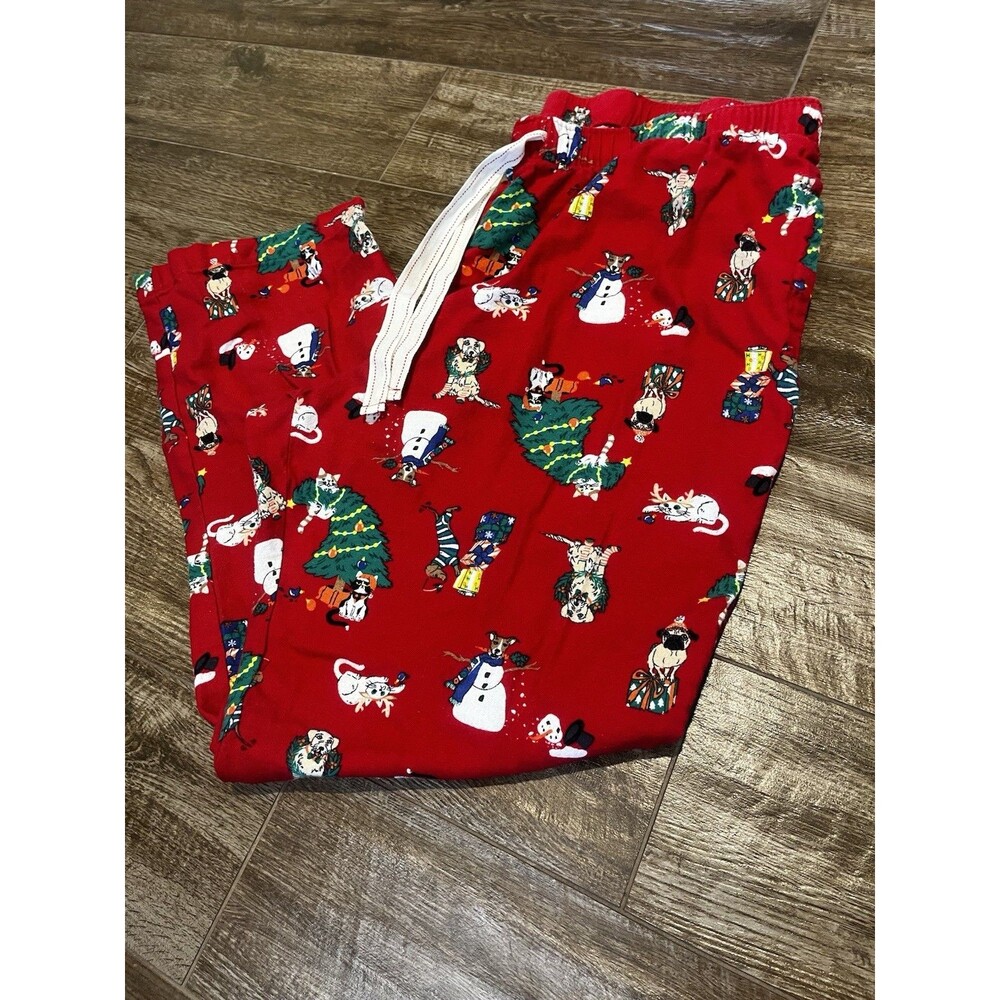 Old Navy Pajama Pants Women’s XL Holiday Christmas Cat & Dog Lounge